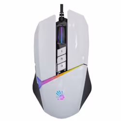 A4Tech W60 Max, Optique, 12000 DPI, 1 ms, Blanc