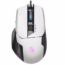 A4Tech W70 Max, Optique, 12000 DPI, 1 ms, Blanc