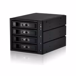 Jou Jye Computer JJ-3142M-SS, Noir, Aluminium, 1 ventilateur(s), 8 cm, 6 Gbit/s, 146 mm