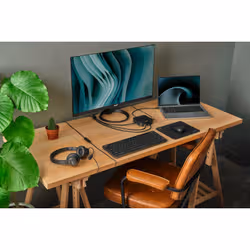 Acer AHW154 Casque Avec fil À la main Bureau/Centre d'appels USB Type-A Noir - Vue supplémentaire 6