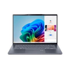 Acer Swift Go 14 AI Qualcomm Snapdragon X1P-42-100 14.5" 16Go 512Go SSD Gris, Acier inoxydable