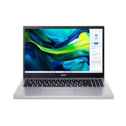 Acer Aspire Go 15 Intel Core 3 N355 Ordinateur portable 39,6 cm (15.6") Full HD 8 Go DDR5-SDRAM 128 Go UFS Wi-Fi 6 (802.11ax) Windows 11 Home in S mode Argent