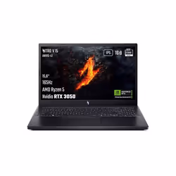 PC portable Acer gaming Nitro V 15 ANV15-41-R30V 156 Full HD 165 Hz AMD Ryzen™ 5 16 Go RAM 512 Go SSD Nvidia GeForce RTX 3050