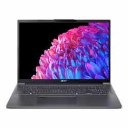 Acer Aspire 16 Intel Core Ultra 7 155U Ordinateur portable 40,6 cm (16") 2K 16 Go LPDDR5x-SDRAM 1 To SSD Wi-Fi 6 (802.11ax) Windows 11 Home Acier inoxydable