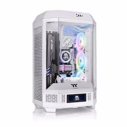 Thermaltake The Tower 300, Micro Tower, PC, Blanc, micro ATX, Mini-ITX, SPCC, Verre trempé, 21 cm