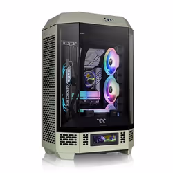 Thermaltake 300 Matcha Green, Micro Tower, PC, Vert, micro ATX, Mini-ATX, SPCC, maison/bureau