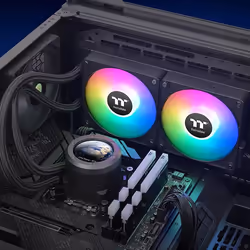 Thermaltake CL-W414-PL12SW-A système de refroidissement d'ordinateur Processeur Kit de refroidissement du liquide 12 cm Noir - Vue supplémentaire 6