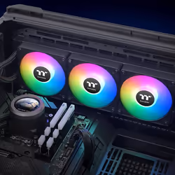 Thermaltake CL-W415-PL12SW-A système de refroidissement d'ordinateur Processeur Kit de refroidissement du liquide 12 cm Noir - Vue supplémentaire 6