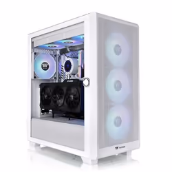Thermaltake S250 TG, Midi Tower, PC, Blanc, ATX, EATX, micro ATX, Mini-ITX, SPCC, 16,5 cm