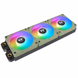 Thermaltake CL-F198-PL12MG-A système de refroidissement d’ordinateur Boitier PC Ventilateur 12 cm Vert 3 pièce(s)