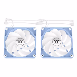 Thermaltake Fan Hydrangea Blue CT120 Boitier PC Ventilateur 12 cm Bleu, Blanc 2 pièce(s) - Vue supplémentaire 4