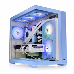 Thermaltake View 380 TG ARGB Hydrangea Blue Midi Tower Bleu