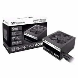 Thermaltake Smart W3 unité d'alimentation d'énergie 600 W 24-pin ATX ATX Noir - Vue supplémentaire 6