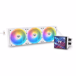 Thermaltake MAGFloe 360 Ultra ARGB, Refroidisseur de liquide tout-en-un, 12 cm, 500 tr/min, 2000 tr/min, Blanc