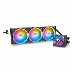 Thermaltake MAGFloe 420 Ultra ARGB, Refroidisseur de liquide tout-en-un, 14 cm, 500 tr/min, 2000 tr/min, Noir