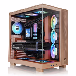 Thermaltake View 380 XL TG ARGB, Midi Tower, PC, Sable, ATX, micro ATX, Mini-ITX, SPCC, Verre trempé, Jouer