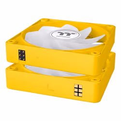 Thermaltake CT120 EX Reverse ARGB Sync PC Boitier PC Ventilateur 12 cm Jaune 3 pièce(s) - Vue supplémentaire 2