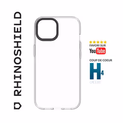 Coque - RhinoShield - iPhone 16 Plus - Transparente - Protection chutes - Résistant jaunissement
