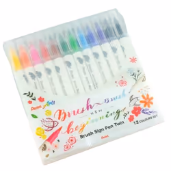 Pentel SESW30C-12E, 12 couleurs, Multicolore, Pointe du marqueur, Multicolore, Rond, Garçon/Fille