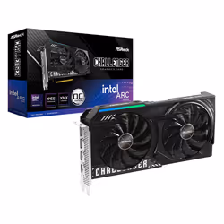 Asrock Intel Arc B580 Challenger 12GB OC, Arc B580, 12 Go, GDDR6, 192 bit, 7680 x 4320 pixels, PCI Express x8 4.0