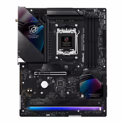 Asrock Phantom Gaming B850 Riptide WiFi, AMD, Emplacement AM5, AMD Ryzen 7000 Series, AMD Ryzen 8000 Series, AMD Ryzen 9000 S ...