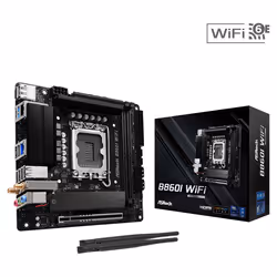 Asrock B860I WiFi, Intel, LGA 1851 (Socket V1), DDR5-SDRAM, 128 Go, DIMM, Double canal