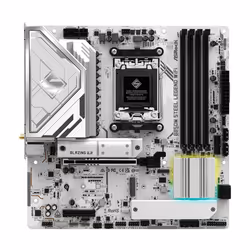Asrock B850M Steel Legend WiFi, AMD, Emplacement AM5, AMD Ryzen 7000 Series, AMD Ryzen 8000 Series, AMD Ryzen 9000 Series, Em ...