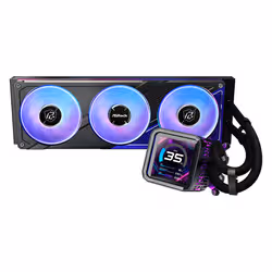 Asrock Phantom Gaming 360 LCD Processeur Kit de refroidissement du liquide 12 cm Noir - Vue supplémentaire 3