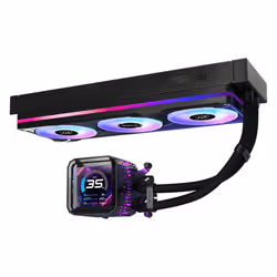 Asrock Phantom Gaming 360 LCD Processeur Kit de refroidissement du liquide 12 cm Noir - Vue supplémentaire 4