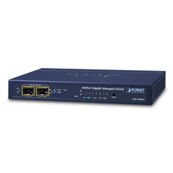 PLANET GSD-1002M commutateur réseau Géré L2/L4 Gigabit Ethernet (10/100/1000) Connexion Ethernet, supportant l'alimentation via ce port (PoE) Bleu