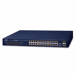 PLANET GS-4210-24P2S, Géré, L2/L4, Gigabit Ethernet (10/100/1000), Connexion Ethernet, supportant l'alimentation via ce port  ...
