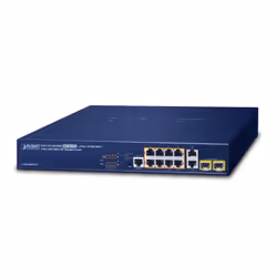 PLANET GS-4210-8P2T2S, Géré, L2/L4, Gigabit Ethernet (10/100/1000), Connexion Ethernet, supportant l'alimentation via ce port ...