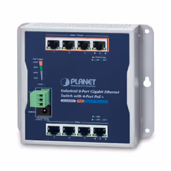 PLANET WGS-804HP, Non-géré, L2, Gigabit Ethernet (10/100/1000), Full duplex, Connexion Ethernet, supportant l'alimentation vi ...