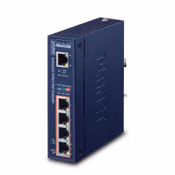 PLANET IPOE-E174, Émetteur réseau, 200 m, 10,1000,100 Mbit/s, 2000 entrées, 10/100/1000, Bleu