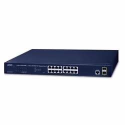 PLANET GS-4210-16T2S, Géré, L2/L4, Gigabit Ethernet (10/100/1000), Full duplex, Grille de montage, 1U