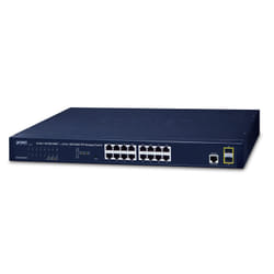 PLANET GS-4210-16T2S commutateur réseau Géré L2/L4 Gigabit Ethernet (10/100/1000) 1U Bleu
