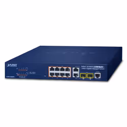 PLANET FGSD-1008HPS, Géré, Fast Ethernet (10/100), Full duplex, Connexion Ethernet, supportant l'alimentation via ce port (Po ...