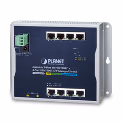 PLANET WGS-4215-8T2S, Géré, L2, Gigabit Ethernet (10/100/1000), Full duplex, Montage mural