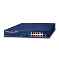 PLANET GS-5220-8P2T2S commutateur réseau Géré L2+ Gigabit Ethernet (10/100/1000) Connexion Ethernet, supportant l'alimentation via ce port (PoE) 1U Bleu