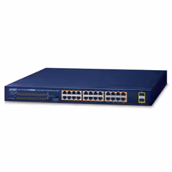 PLANET GSW-2620HP, Non-géré, 10G Ethernet (100/1000/10000), Connexion Ethernet, supportant l'alimentation via ce port (PoE),  ...