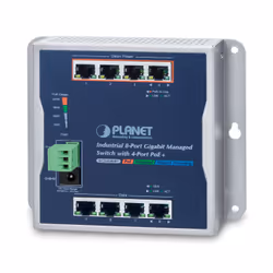 PLANET WGS-804HPT, Géré, Gigabit Ethernet (10/100/1000), Full duplex, Connexion Ethernet, supportant l'alimentation via ce po ...