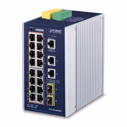 PLANET IGS-20160HPT, Géré, L2/L3, Gigabit Ethernet (10/100/1000), Full duplex, Connexion Ethernet, supportant l'alimentation  ...