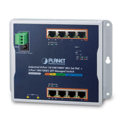 PLANET WGS-4215-8P2S commutateur réseau Géré Gigabit Ethernet (10/100/1000) Connexion Ethernet, supportant l'alimentation via ce port (PoE) Noir