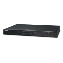 PLANET 8-Port Combo IP KVM Switch: commutateur écran, clavier et souris Grille de montage Noir