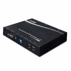PLANET IHD-410PR, 3840 x 2160 pixels, Récepteur AV, 100 m, Noir, HDCP