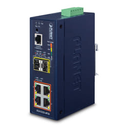 PLANET IGS-5225-4P2S commutateur réseau Géré L2+ Gigabit Ethernet (10/100/1000) Connexion Ethernet, supportant l'alimentation via ce port (PoE) Bleu