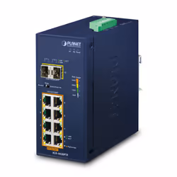 PLANET IP30 Ind 8-P 10/100/1000T, Non-géré, Gigabit Ethernet (10/100/1000), Full duplex, Connexion Ethernet, supportant l'ali ...
