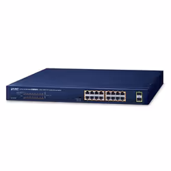 PLANET GSW-1820HP, Non-géré, Gigabit Ethernet (10/100/1000), Full duplex, Connexion Ethernet, supportant l'alimentation via c ...