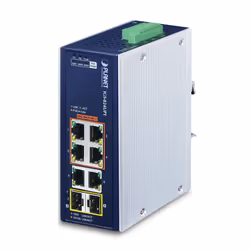 PLANET IP30 Industrial 4-Port, Non-géré, Gigabit Ethernet (10/100/1000), Full duplex, Connexion Ethernet, supportant l'alimen ...