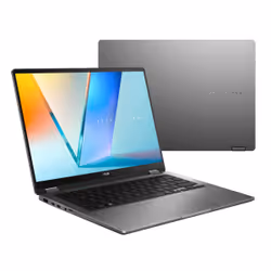 ASUS Vivobook 14 Flip TP3407SA-QL019X Intel Core Ultra 5 226V Hybride (2-en-1) 35,6 cm (14") Écran tactile WUXGA 16 Go LPDDR5x-SDRAM 512 Go SSD Wi-Fi 7 (802.11be) Windows 11 Pro Gris